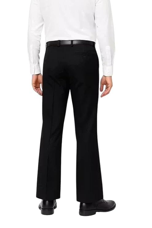 Image of Men's Bootcut Pants | Regular Fit Bootcut Trousers for Men | Solid Formal & Casual Flared Pants