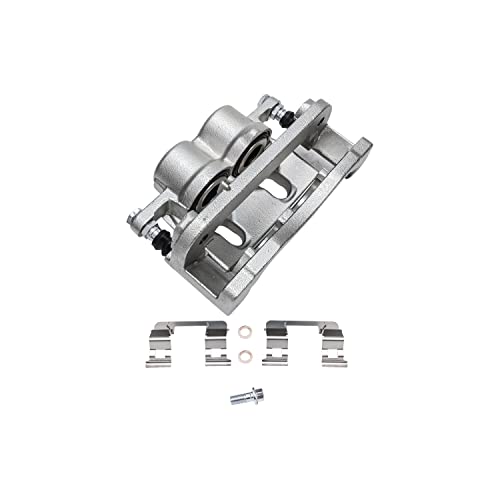 Image of Detroit Axle - 3pc Front Brake Kit for 2005-2007 Chevrolet Silverado 1500 GMC Sierra 1500, 2007-2008 Tahoe, Suburban Yukon XL 1500 Avalanche Escalade ESV EXT, Ceramic Brakes Pads, Right Brake Caliper