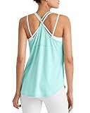 G4Free Gym Tank Tops for Women Workout Lightweight Razor Back Tank Athletic Sports Running Yoga Top Summer Loose Fit(Light Blue,S)