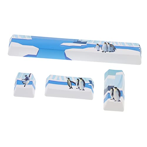 4pezzi Keycaps Per Tastiera Design Unico e Decorativo Facile Installazione Compatibile Tastiere Meccaniche Oceano