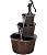 Alpine Corporation Waterfall Fountain, Rustic Pump and Barrel, 40 inch, Brown