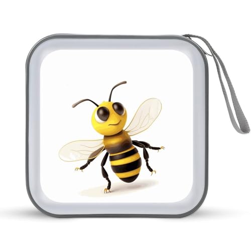 Étui de rangement CD 40 places au design moderne honey bee pour les voyages en famille