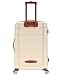 Rockland Melbourne Hardside Expandable Spinner Wheel Luggage, White, Checked Large 28", Melbourne Hardside Expandable Spinner Wheel Luggage