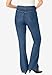Woman Within Plus Size Tall Perfect Wide-Leg All-Cotton Denim Five-Pocket Jeans - 24 T, Indigo