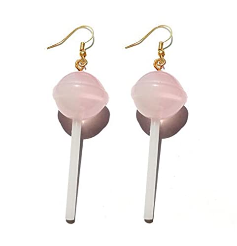 Cute Lollipop Dangle Earrings Handmade Colorful Resin Lollipop Drop Earrings for Women Girls Jewelry