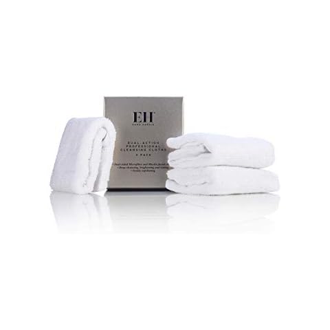 Emma Hardie 3 Pack Dual Action Microfibre & Muslin Cleansing Cloths, Perfect for Removing Cleansing Products, Gentle Exfoliation, Deep Pore Cleansing, Skin Brightening & Toning Cover