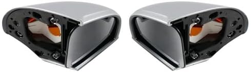 2 X Motorcycle Motorbike Rearview Mirror Outside Rear View Left & Right Side View Mirrors For BMW R1100RT R1150RT R1100 RT R1150 RT (Silver)