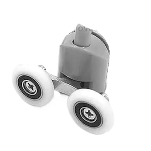 Poulies de porte de douche double 27mm zinc pour réparer un roulement grippé