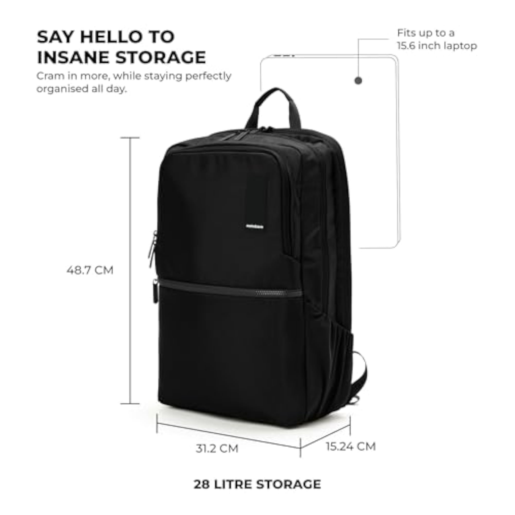 The Kaleido Backpack, Water-Resistant 15.6" Laptop Bag