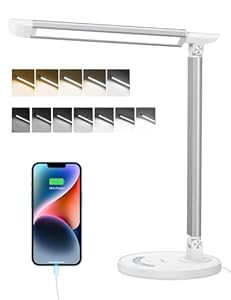 Sympa SP-DL004 LED Schreibtischlampe Silber