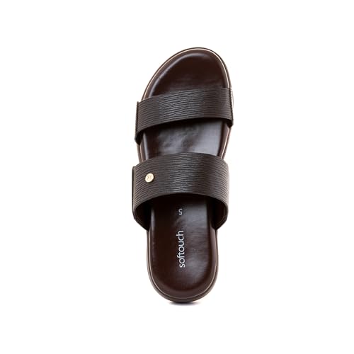 Image of Khadim's Softouch Platform Heel Slip On Sandal for Women