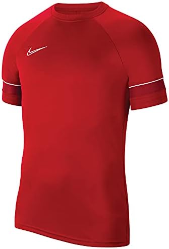 Nike Herren Nk Df Acd21 Top Kurzarmtrikot, Universität Rot / Weiß Turnhalle Rot Weiß, S EU