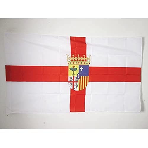 AZ FLAG Bandera de la Provincia DE Zaragoza 150x90cm para Palo - Bandera Zaragoza EN ARAGÓN 90 x 150 cm