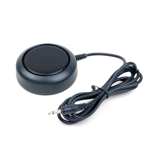 Gabil GSP-01 Upgraded Mini External Speaker 4 Ohm 3 Watt High Power Audio for Mobile Ham Radio CB Scanner 3.5mm Mono Plug with Mount 4.92 Feet