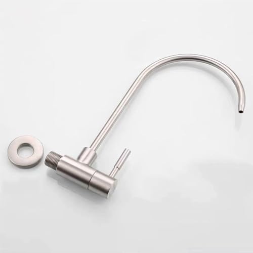 Robinet de cuisine mural brossé avec filtre pour simplifier vos recettes