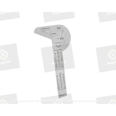 Buyohlic Multi Purpose Protractor Square Rule Centre Finder Drill Point Gauge Hand Tools