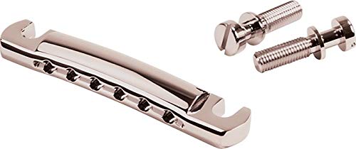 Kluson USA Steel Stop Tailpiece With Steel Studs Nickel