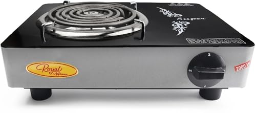 Image of 2000W Infrared Cooktop Hot Plate with Steel Grill Rack, Button Control, Overheat Protection, 3 Preset Cooking Modes - Quick Fry, Soup & BBQ
