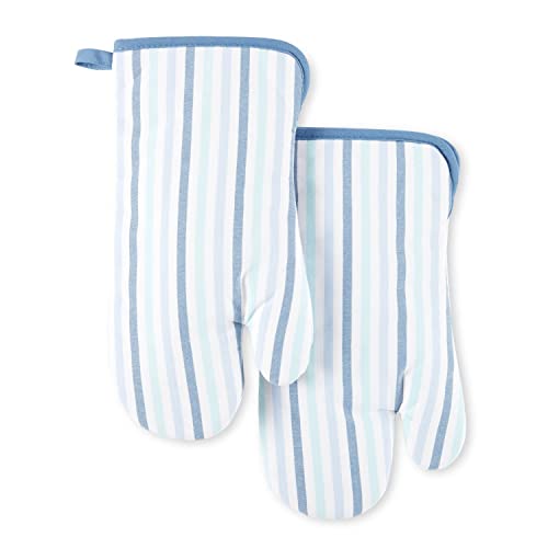 Martha Stewart O2018344TDMS 015 Daisy Stripe Oven Mitt Set cover