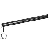 VOSS.farming Sattelhalter Spike Klappbar Schwarz Metall Runde Sattelstange mit Trensenhaken