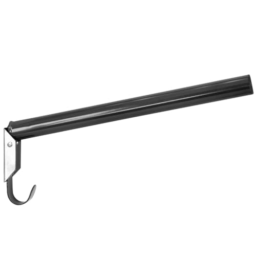 VOSS.farming Sattelhalter Spike Klappbar Schwarz Metall Runde Sattelstange mit Trensenhaken