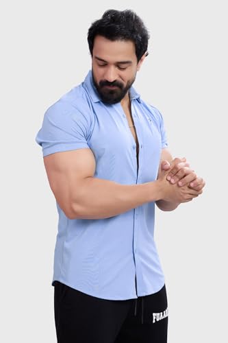 Image of FUAARK Mens Slim Fit Breathable, Lightweight & Stretchable Shirt for Casual wear