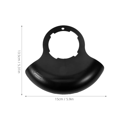 Gatuida Accesorio Deflector de Césped para Cortacésped Eléctrico Inalámbrico 12v/24v Negro Fácil Instalación 15X13.5X3 CM - imagen 2