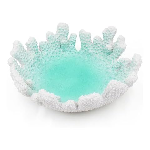 Turquoise Coral Textured Decorative Bowl Cover