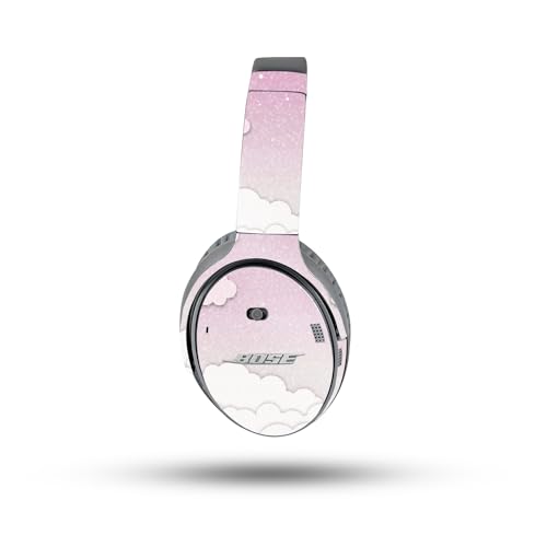 Image of MightySkins Glossy Glitter Skin Compatible with Bose QuietComfort 35 II Headphones - Baby Clouds | Protective, Durable High-Gloss Glitter Finish | Easy to Apply