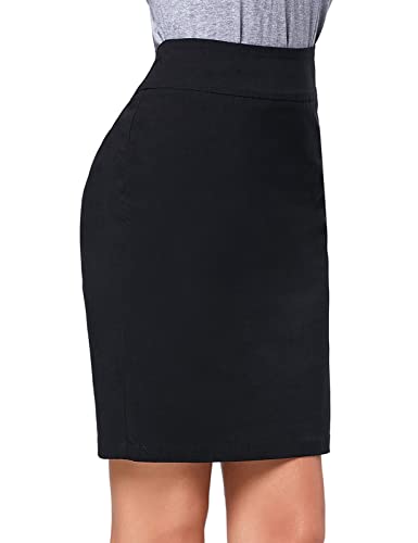 Kate Kasin Women's Knee Length Pencil Skirts High Waisted Slim Fit Business Casual Skirt - Image 5