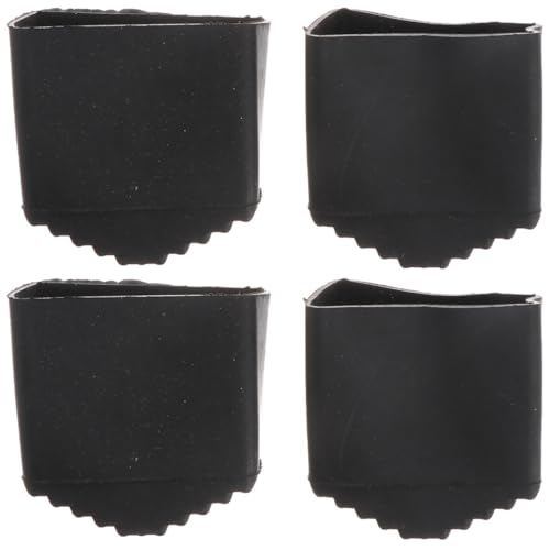 VICASKY 4 pièces de pieds de protection antidérapants en caoutchouc pour échelle - 40 x 20 - Embouts de remplacement pour échelles en aluminium - Universel...
