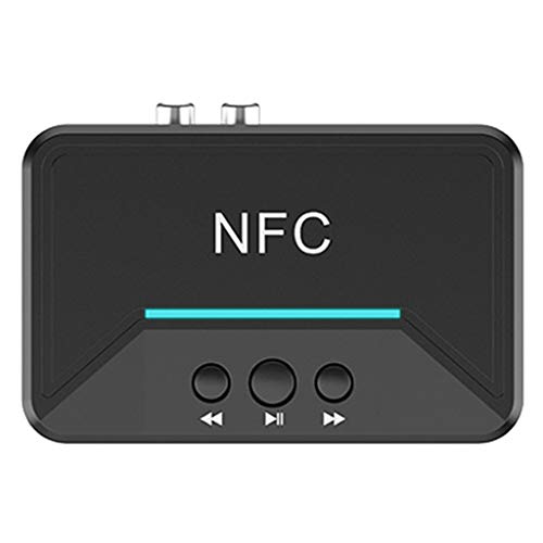MERIGLARE Adaptador Receptor de Música de áudio Estéreo BT200 Preto NFC Bluetooth5.0