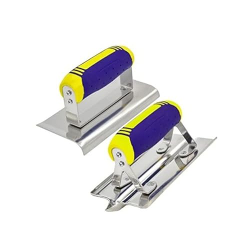 XuQiZZpp Juego de bordes y ranuradores manuales lisos y de hormigón para yesos, estuco, cemento y acabado