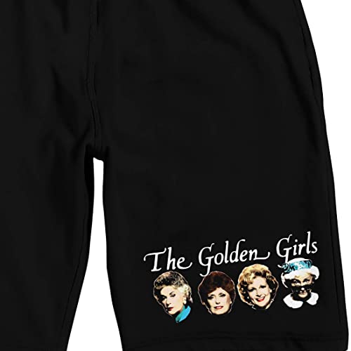 Golden Girls Cast Faces Men's Black Sleep Pajama Shorts2