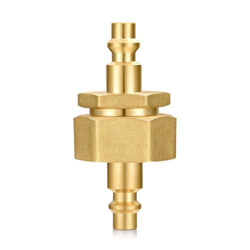 Image of SIGURANTA RV vent plug prevent freezing in winter helps drain water from water pipes, suitable for camping RVs, boats, garden hoses, water pipe Blow Out Plug brass quick connector (female)