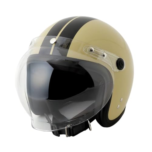 ISHINO SHOKAI バイク ヘルメット ジェット MAX-308 石野商会 スモールジョンジェット SG規格 PSC規格 フリー(57〜60cm未満程度) カーキ/ブラック