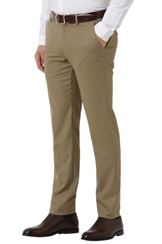 Image of Peter England Men Regular Mid Rise Everyday Woven Formal Trouser