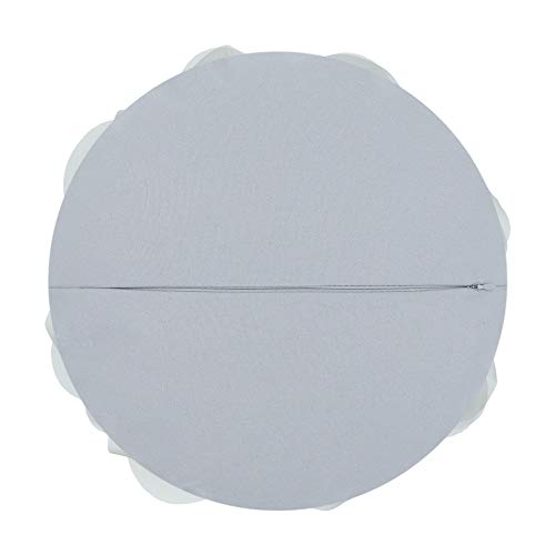 Image of JWH Stereo Flower Throw Pillow Covers, Light Gray, 12 Inch