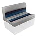 Wise 36-Inch Pontoon Bench Seat Cushion (Base Required to Complete), Gray/Navy/Blue