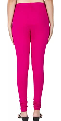 Image of Women's Cotton Chudidar Leggings | Stretchable | High Rise | Full Length | Soft & Comfortable | Ethnic Wear Bottom