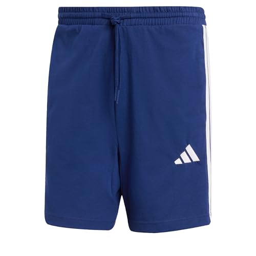 Tasche anteriori Adidas Homme Essential Three Stripes Single Jersey Short 7IN, Dark Blue/White, S