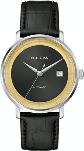 Montre Bulova 96B406 analogique noire pour homme : l'élégance intemporelle au poignet