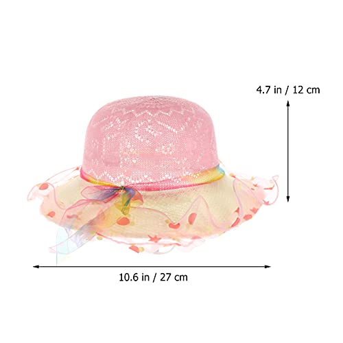 Beaupretty 3Pcs Sun Protective Hat for Wide Rim Beach Hats and Lightweight Breathable Straw for Summer Outdoor Activities4