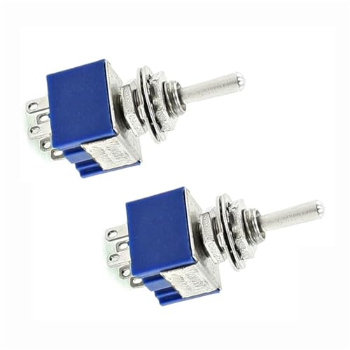 Interrupteur à bascule bipolaire ON-OFF-ON pour double circuit