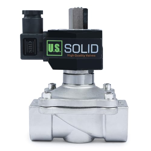 Électrovanne acier inoxydable 12 V robuste pour installations industrielles
