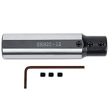 Carbide Boring Bar Tungsten Steel Boring Tool Holder for Small Bore Inner Hole Turning SHB2512 25mm Outer Diameter 12mm Inner Diameter