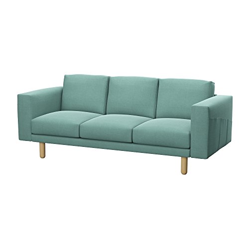 Soferia - IKEA NORSBORG Funda para sofá de 3 plazas, Elegance Mint