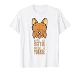 Photo Gallery life is better with a yorkie t shirt divertente maglietta da donna e uomo maglietta Photo Gallery life is better with a yorkie t shirt divertente maglietta da donna e uomo maglietta