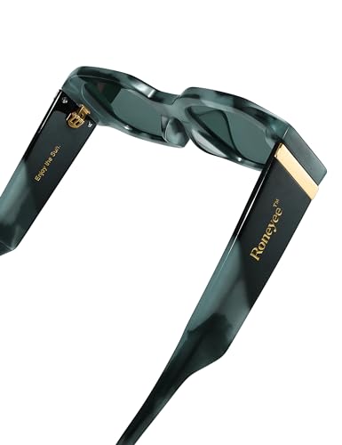 Womens Rectangle Trendy Sunglasses Octagon Sunglasses Men Cool Sun Glasses Retro Shades UV Protection Fashion Acetate4