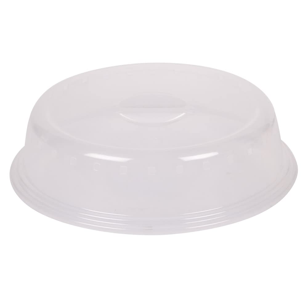 Jazooli Clear 28Cm Microwave Food Plate Cover Vented Ventilated Splatter Protector Guard Kitchen Catering Lid Safe With Steam Vents Dishwasher Safe - 28Cm X 7Cm